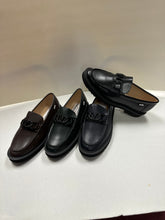 Load image into Gallery viewer, SALE FW24 Venettini London8 Classic Thick Sole Chained Penny Loafer