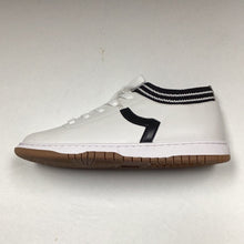 Cargar imagen en el visor de la galería, OFERTA SP24 Boutaccelli Blanca Stripe Leather/Sock Sneaker