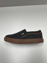 Load image into Gallery viewer, SP25 Venettini Cody Black Gum Leather/ Wheat Trimmed Slip On Sneaker