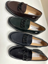 Load image into Gallery viewer, SALE FW24 Venettini London8 Classic Thick Sole Chained Penny Loafer
