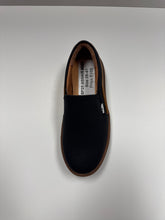 Load image into Gallery viewer, SP25 Venettini Cody Black Gum Leather/ Wheat Trimmed Slip On Sneaker