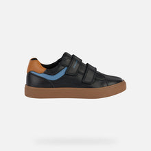 Load image into Gallery viewer, SALE SP24 Geox J Nashik Double Velcro Sneaker