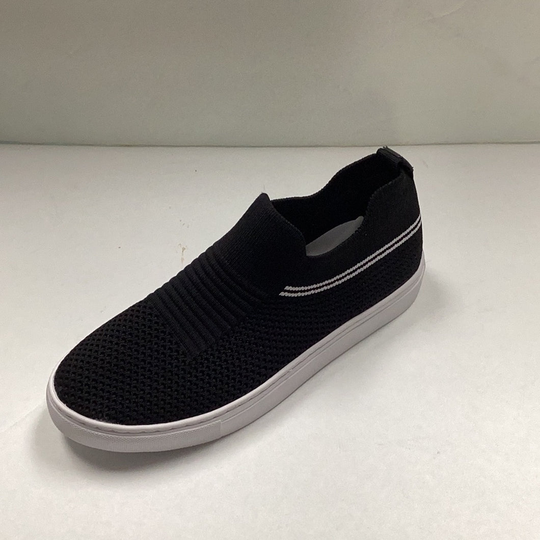 SP24 Venettini Aster Ankle Trimmed Black Knitted Sock Sneaker