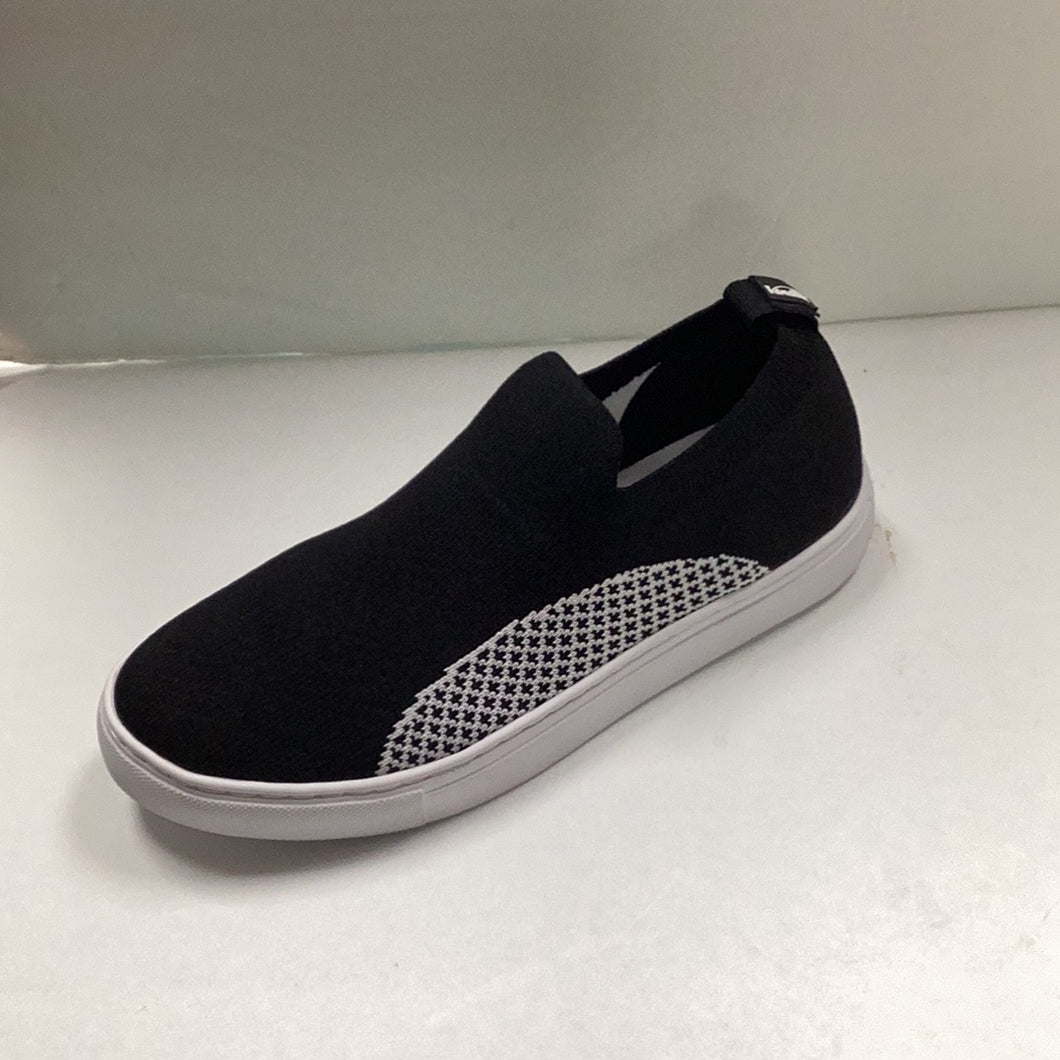 SALE SP24 Venettini Titan Half Circle Black Knitted Sock Sneaker