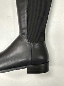 FW24 Lolit Leather/Ribbed Zipper Tall Boot NX-G7