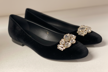 Charger l'image dans la galerie, SOLDES Ballerines Ovil Annie à strass et fleurs
