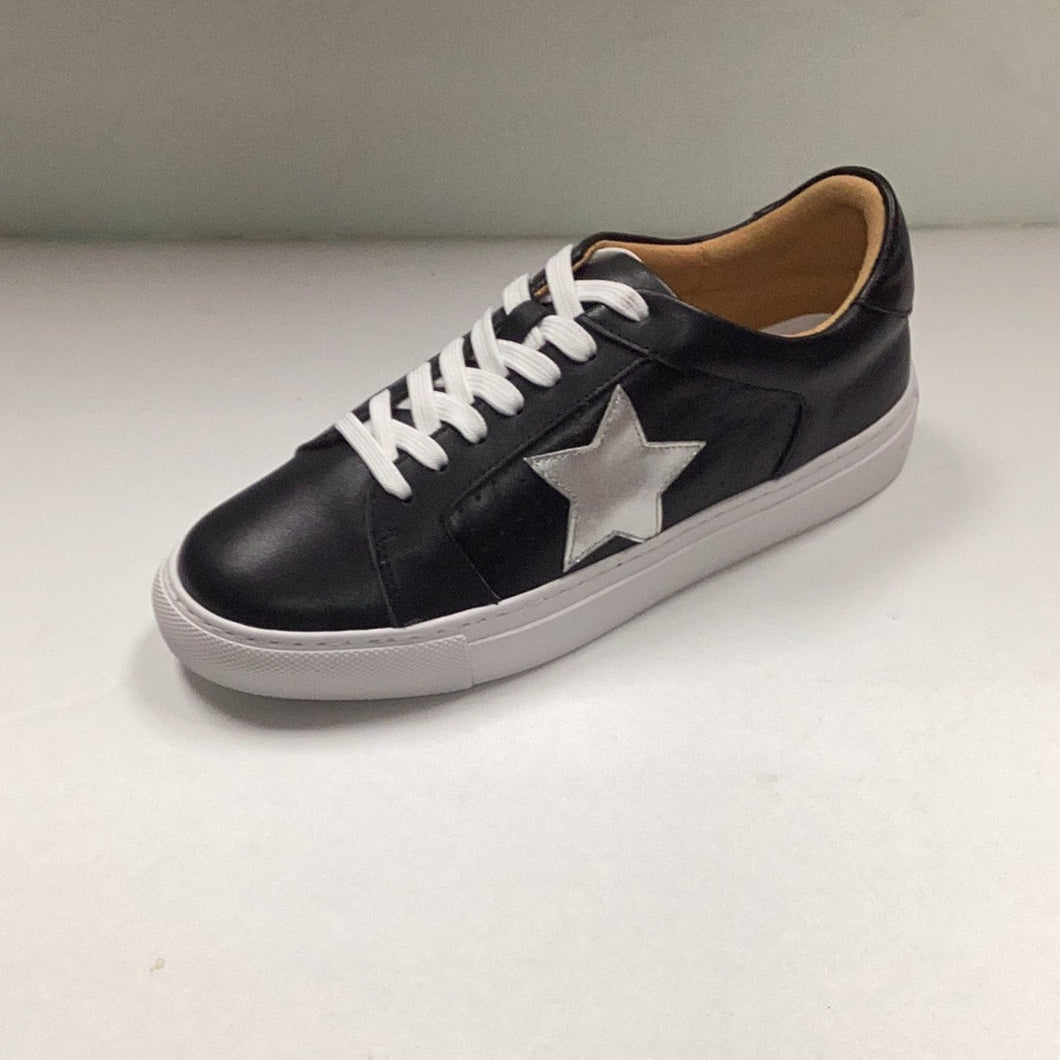 SP24 1936 Olivia Classic All Black Leather Star Sneaker (2095-60)