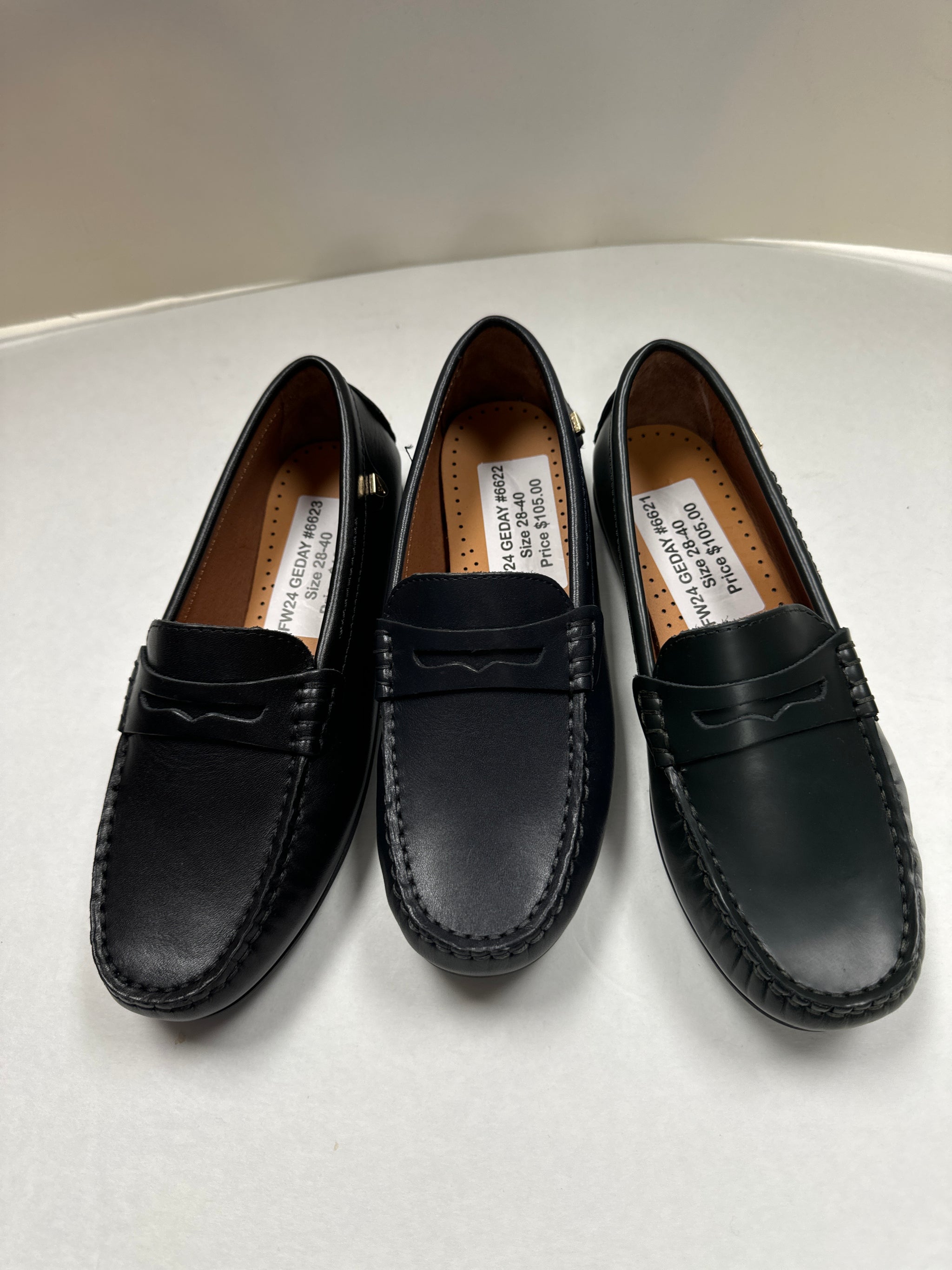 Vennetini Shoes For Sabbos Black Mill Leather Venettini Kids 55- Sage Black Shiny - Continental Shoes main image 3