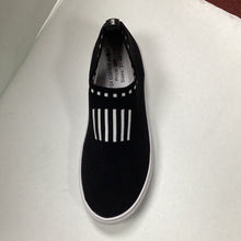 Load image into Gallery viewer, SP24 Venettini Arlo Multi Stripe Black Knitted Sock Sneaker
