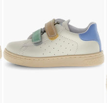Load image into Gallery viewer, SALE SP26  Naturino Hasselt Milk Sand with Multi VL Double Strap (Hook &amp; Loop) Sneaker
