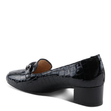 Load image into Gallery viewer, FW25 SpringStep Edna Black Chain Printed Patent Heel
