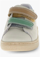Load image into Gallery viewer, SALE SP26  Naturino Hasselt Milk Sand with Multi VL Double Strap (Hook &amp; Loop) Sneaker
