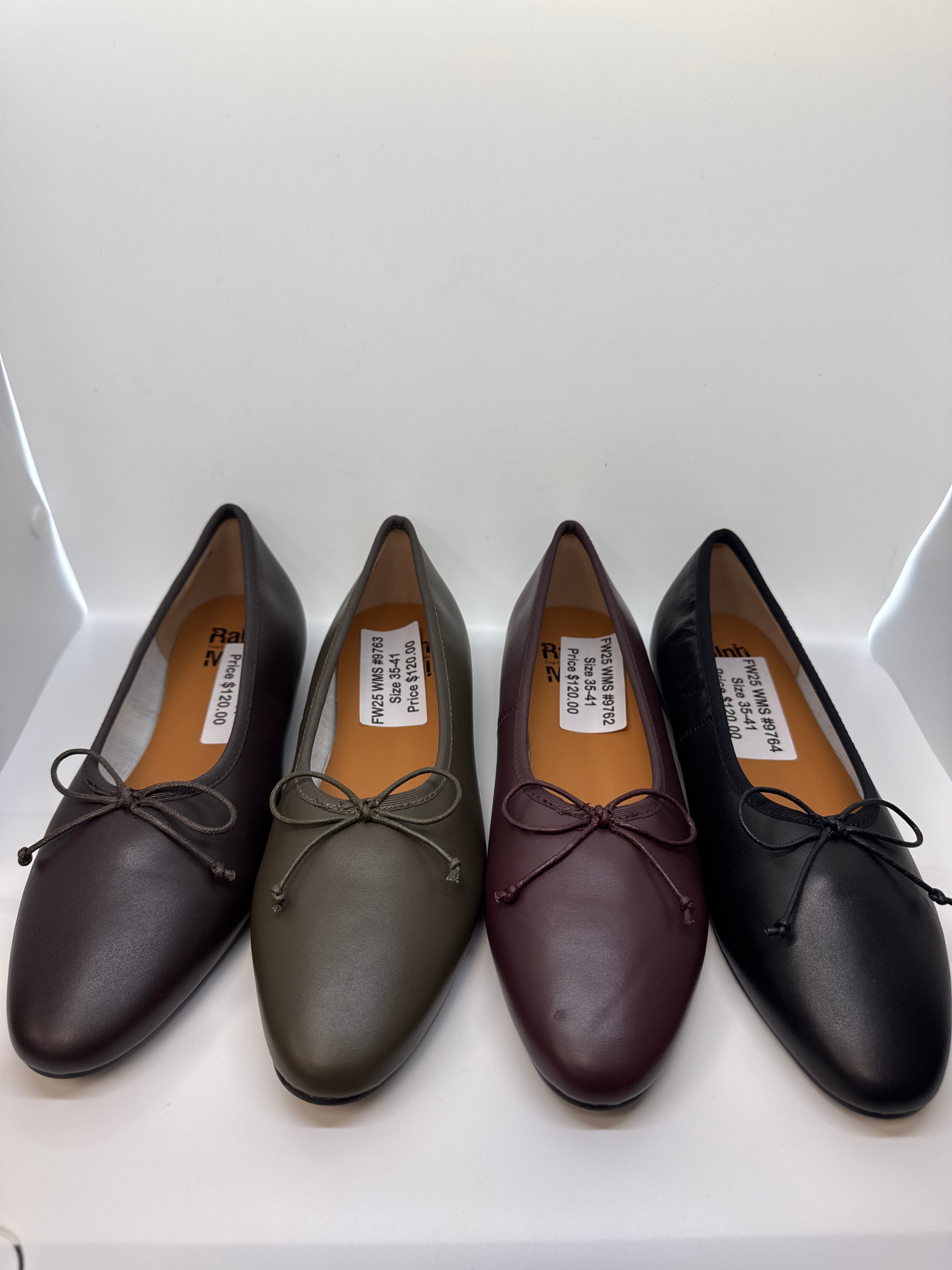 Ralph Miguel Elastic Band Flat Black Velvet Mens Loafers Shoes‎ Olives 41 Size FW25 Ralph Miguel Chava Simple Bow Flat Slip On – La  main image 2