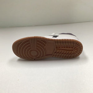 SP24 Boutaccelli Blanca Stripe Leather/Sock Sneaker