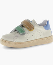Load image into Gallery viewer, SALE SP26  Naturino Hasselt Milk Sand with Multi VL Double Strap (Hook &amp; Loop) Sneaker
