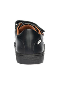 SALE FW23 Venettini Nolan Black Leather/Brown Grain Leather Velcro Sneaker