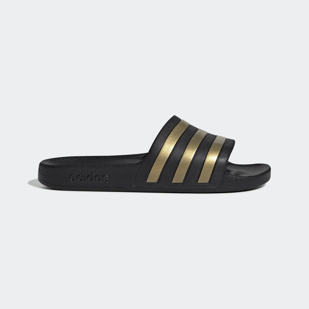 Adidas Adilette Black/Gold Slide