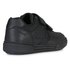 Geox J Poseido All Black Flat Velcro Sneaker
