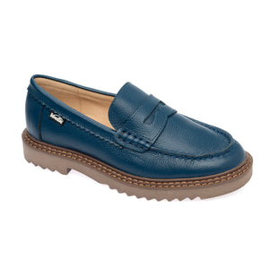 SP24 Venettini London6 Classic Thick Sole Chain Penny Loafer