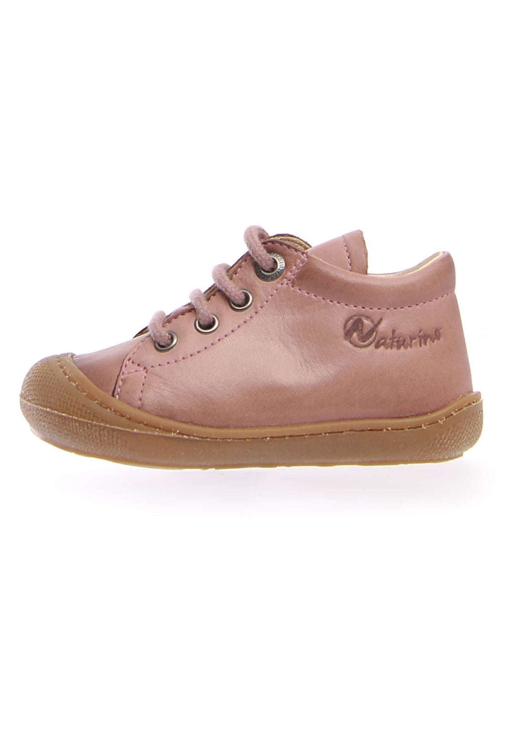 SALE SP24 Naturino Mini Cocoon Laces Rose with Honey Sole