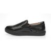 FW23 Venettini Skylar Black/Black Leather Slip On Sneaker