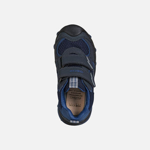 Geox J Buller Navy Velcro Runing Sneaker
