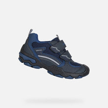 Load image into Gallery viewer, Geox J Buller Navy Velcro Runing Sneaker
