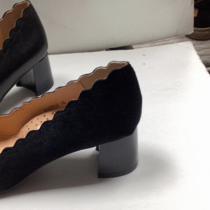 FW22 Ralph Miguel Victor Scalloped Trimmed Mid-Heel