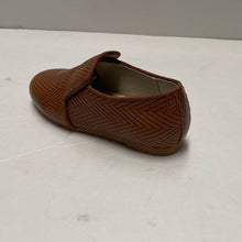 Load image into Gallery viewer, SALE Boutaccelli Crew Tan Herringbone Print High Front Slipon Shoe
