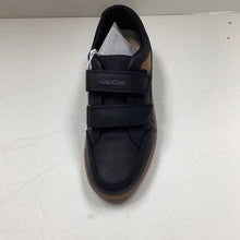 Load image into Gallery viewer, SALE SP23 Geox J Arzach Black/Brown Double Velcro Round Toe Sneaker J044AB
