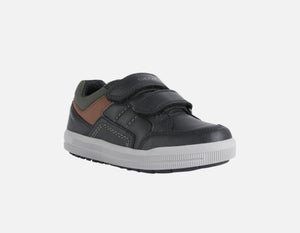 Geox J Arzach Double Velcro Round Toe Sneaker