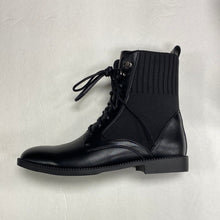 Load image into Gallery viewer, FW22 Lolit BT122 Black Leather Fancy Tie up  Ankle Boot
