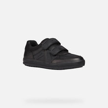 Load image into Gallery viewer, Geox J Arzach Black Double Velcro Sneaker
